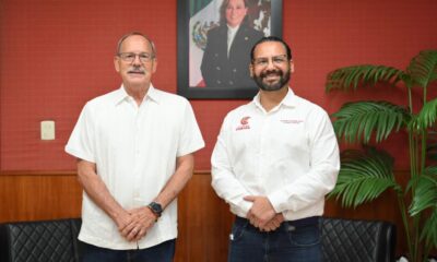 Acuerdan Pedro Miguel Rosaldo y Gerardo Balandrano fortalecer proyectos deportivos en Coatzacoalcos