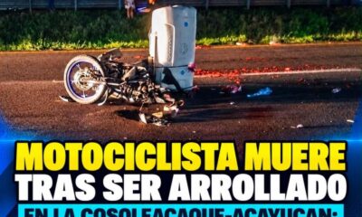 Motociclista muere tras ser arrollado en la Cosoleacaque-Acayucan; esto sabemos