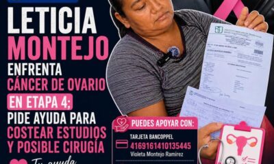 Leticia Montejo enfrenta cáncer de ovario en etapa 4; pide ayuda para costear estudios y posible cirugía