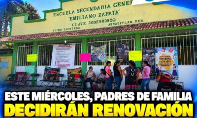 Este miércoles, padres de familia decidirán renovación del comité en la secundaria Emiliano Zapata