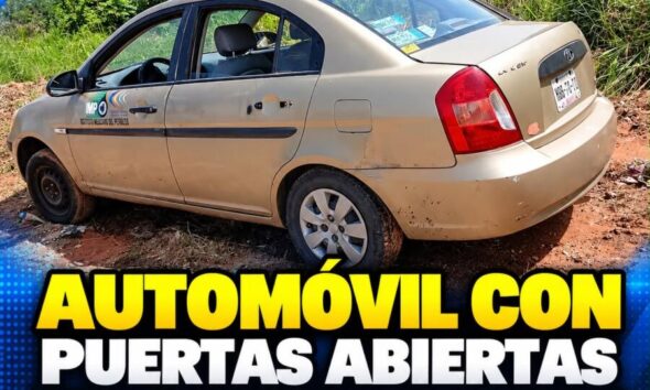 Automóvil con puertas abiertas causa alarma entre vecinos del camino a Mapachapa