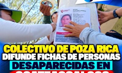 Colectivo de Poza Rica difunde fichas de personas desaparecidas en Coatzacoalcos