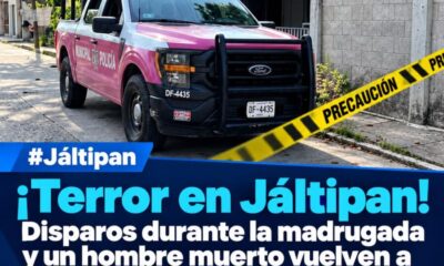 ¡Terror en Jáltipan! Disparos durante la madrugada y un hombre muerto vuelven a encender las alarmas; población en la incertidumbre