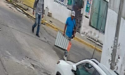 Captan en video a presuntos ladrones durante robo en una vivienda en Minatitlán
