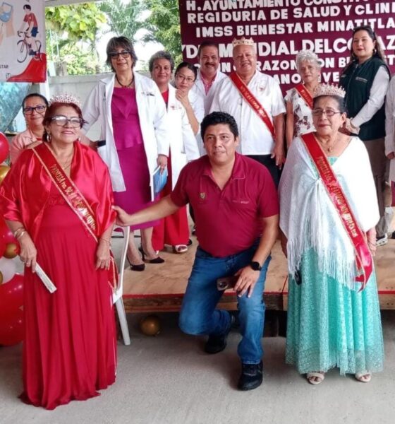 Actividad física y prevención, el llamado durante jornada por el Día Mundial del Corazón en Minatitlán