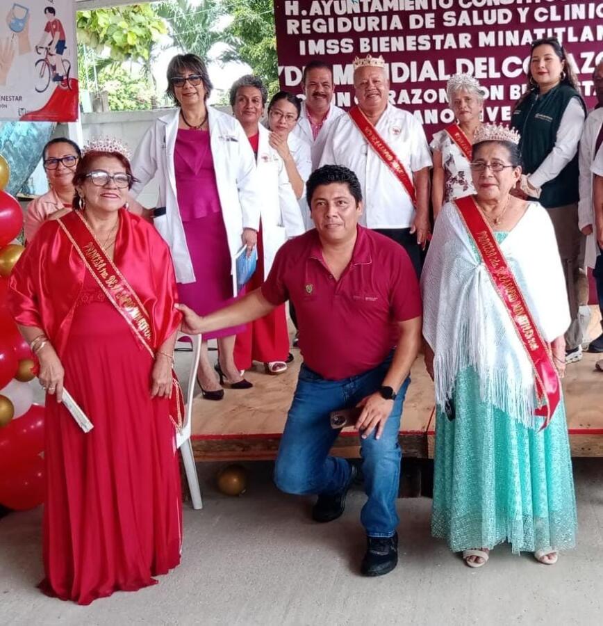 Actividad física y prevención, el llamado durante jornada por el Día Mundial del Corazón en Minatitlán