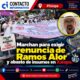 Marchan para exigir renuncia de Ramos Alor y abasto de insumos en Xalapa