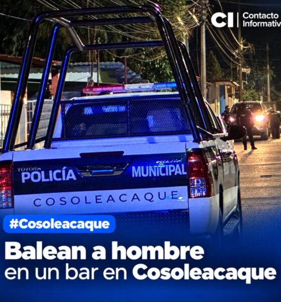 Balean a hombre en un bar en Cosoleacaque