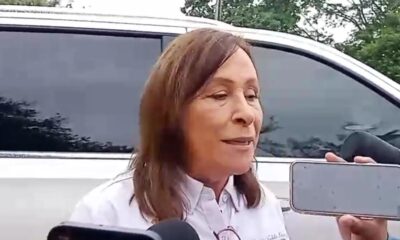 **Rocío Nahle pide salir de zonas peligrosas ante lluvias; este martes inicia limpieza en el sur de Veracruz**