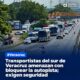 Transportistas del sur de Veracruz amenazan con bloquear la autopista; exigen seguridad