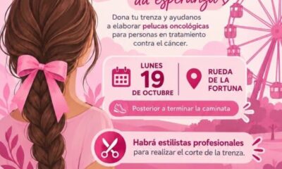 Conmemora el Día Mundial de la Lucha contra el Cáncer de Mama sumándote a la colecta de cabello en Cosoleacaque
