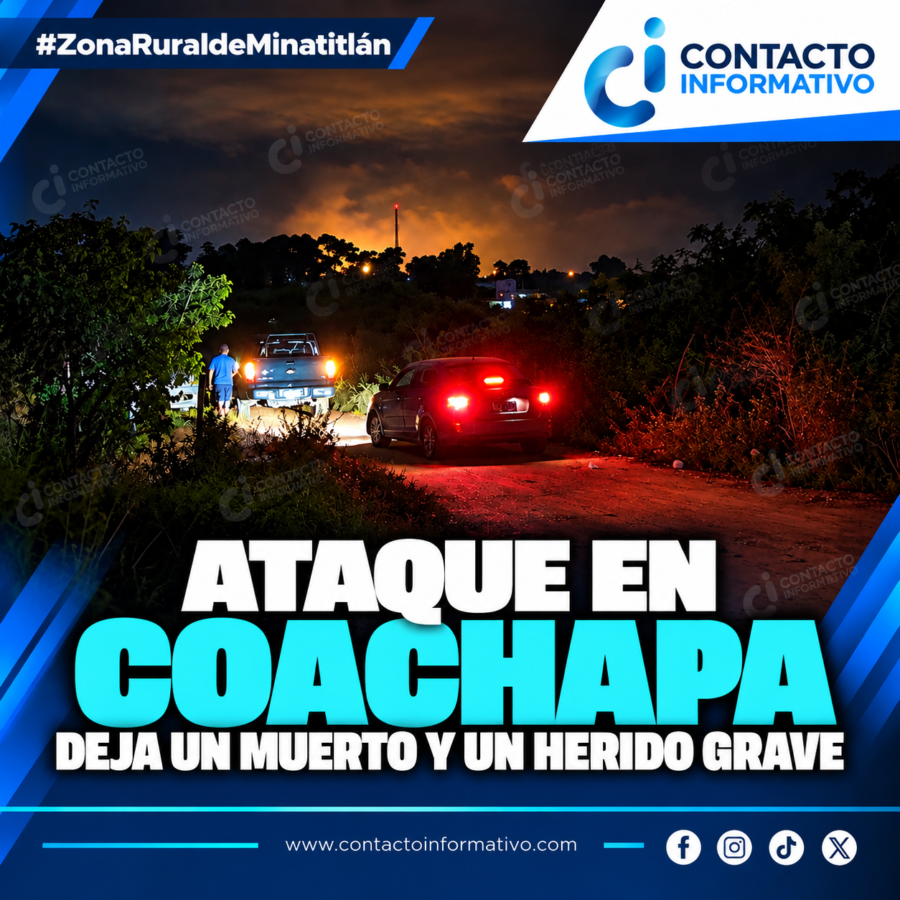 Ataque en Coachapa deja un muerto y un herido grave