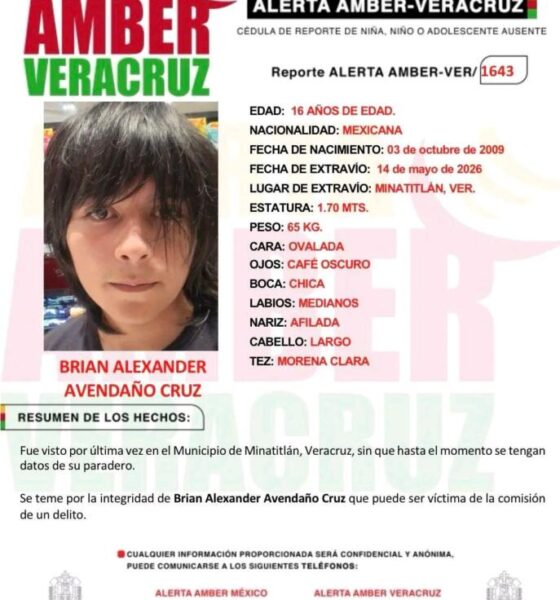Casi cinco meses sin noticias de Brian alexander, visto por última vez en Minatitlán