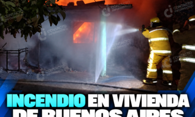 Incendio en vivienda de Buenos Aires moviliza a bomberos; retiran tanques de gas