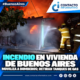 Incendio en vivienda de Buenos Aires moviliza a bomberos; retiran tanques de gas