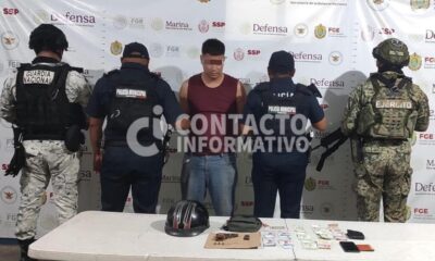 Detiene Policía Municipal de Cosoleacaque a sujeto armado; lo investigan por su probable participación en serie de robos
