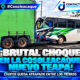¡Brutal choque en la Cosoleacaque-Nuevo Teapa! chofer queda atrapado entre los fierros