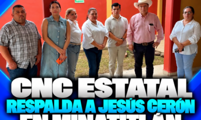 (+VIDEO) CNC estatal respalda a Jesús Cerón en Minatitlán y pide frenar confrontaciones
