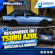 Desaparece un Tsuru azul en la colonia Petrolera; buscan la unidad