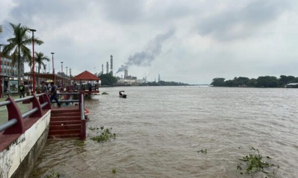 Descienden niveles de inundación en el sur de Veracruz; mantienen vigilancia en dos ríos