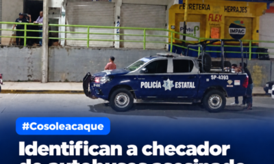 Identifican a checador de autobuses asesinado a balazos en Cosoleacaque