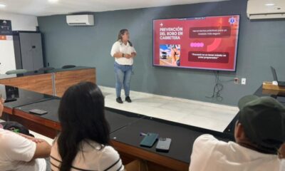 Policía Municipal de Coatzacoalcos fortalece la prevención del robo en carretera con el sector empresarial