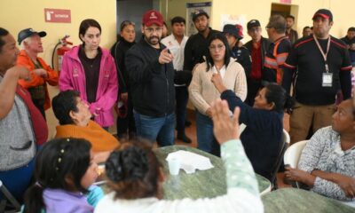 Pedro Miguel Rosaldo García supervisa albergues; brindan atención a personas afectadas por Frente Frío 2