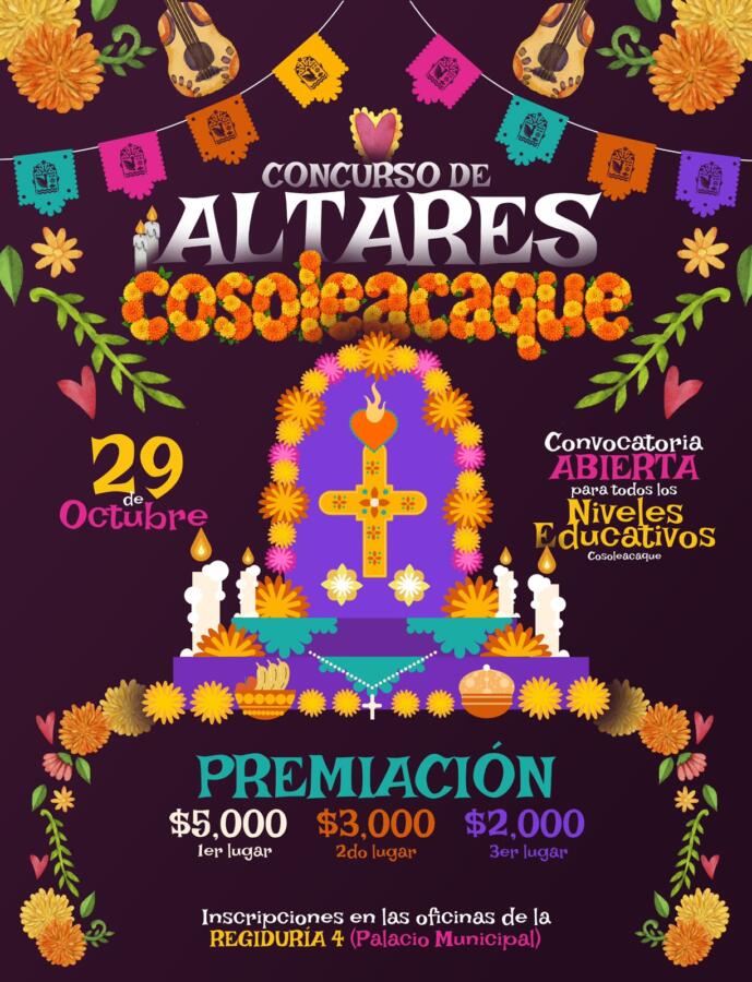 🟠¡Escuelas de Cosoleacaque, llegó el momento de mostrar su creatividad y amor por nuestras tradiciones!