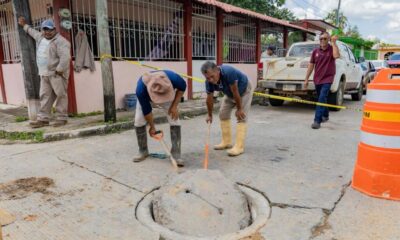 Repara Gobierno de Minatitlán redes de drenaje y agua potable