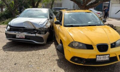 Persecución para ejecutar orden de aprehensión termina en accidente y detención en Coatzacoalcos